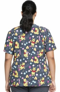 Alternative view of Cherokee Clearance Women's Bee's Knees Print Scrub Top
