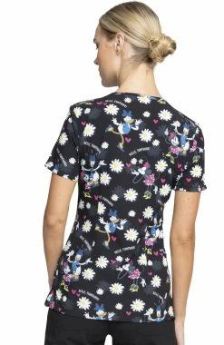 Alternative view of Cherokee Clearance Women's Hello Sunshine Print Scrub Top