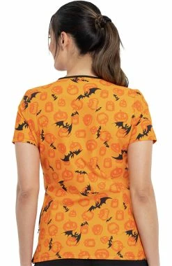 Alternative view of Cherokee Clearance Women's All Hail Jack Print Scrub Top