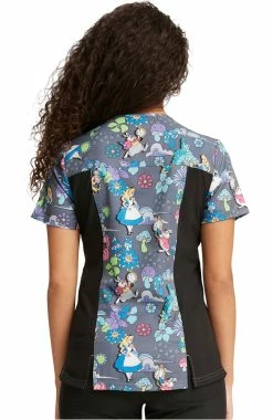 Alternative view of Cherokee Women's Alice Print Scrub Top