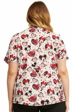 Alternative view of Cherokee Women's Hearts To You Print Scrub Top