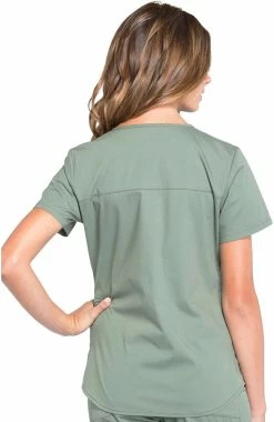 Alternative view of Cherokee Workwear Clearance Women's V-Neck Solid Scrub Top