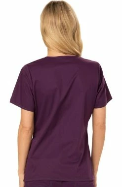 Alternative view of Dickies Clearance Women's Mock Wrap Solid Scrub Top