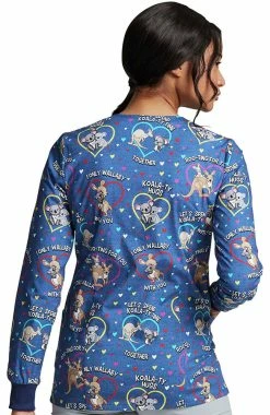 Alternative view of Dickies Clearance Women's Roo-Ting For You Print Scrub Jacket