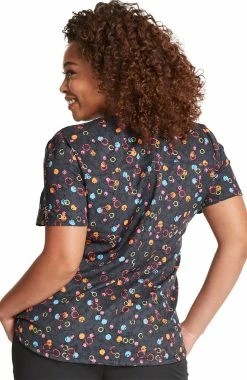 Alternative view of Dickies Clearance Women's Dots So Bright Print Scrub Top