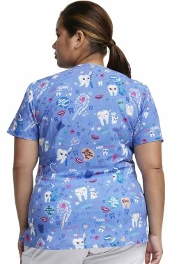 Alternative view of Dickies Women's Fillings For You Print Scrub Top