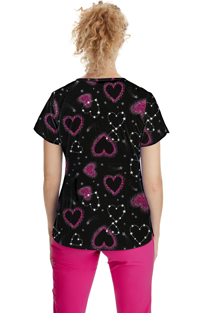 Healing Hands Clearance Women's Isabel Love And Beyond Print Scrub Top 4 Healing Hands Clearance Women's Isabel Love And Beyond Print Scrub Top - Image 2