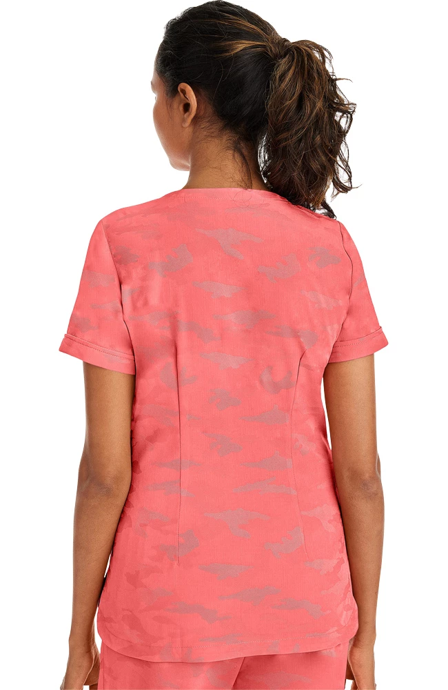Healing Hands Women's Joy V-Neck Camo Scrub Top 4 Healing Hands Women's Joy V-Neck Camo Scrub Top - Image 2