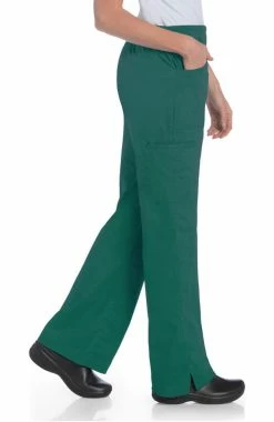 Alternative view of Landau Clearance Women's Flat Front Cargo Scrub Pant