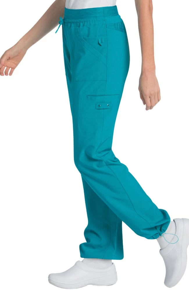 Urbane Clearance Women's Knit Waist Cargo Jogger Scrub Pant 4 Urbane Clearance Women's Knit Waist Cargo Jogger Scrub Pant - Image 2