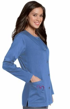 Alternative view of Urbane Clearance Women's Button Front Scrub Jacket