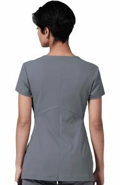 Alternative view of Medelita Women's Horizon V-Neck Solid Scrub Top