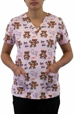 Alternative view of Maevn Uniforms Women's Boo Boo Bear Print Scrub Top