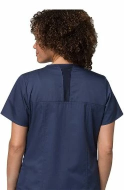 EON Women's COOLMAX Short Sleeve Zip Front Solid Scrub Jacket -Havaianas Shop 2 mv 8728 650
