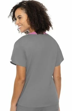 Alternative view of Med Couture Clearance Women's Signature V-Neck Solid Scrub Top
