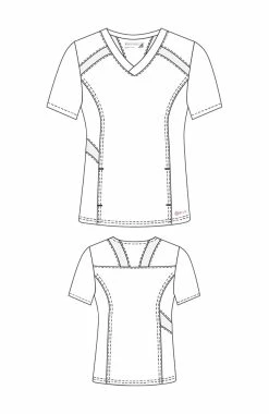 Alternative view of White Cross Women's V-Neck Solid Scrub Top & Jogger Scrub Pant
