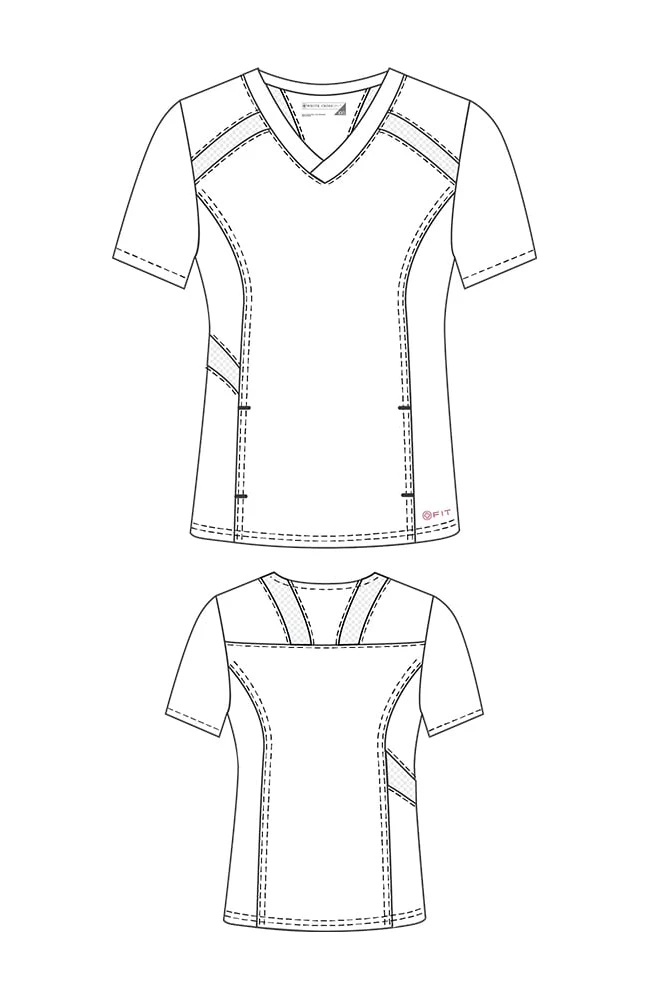 White Cross Women's V-Neck Solid Scrub Top & Jogger Scrub Pant 4 White Cross Women's V-Neck Solid Scrub Top & Jogger Scrub Pant - Image 2