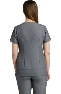 Alternative view of White Cross Women's Side Pocket V-Neck Solid Scrub Top