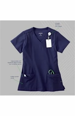 Alternative view of Jockey Scrubs Clearance Women's Mock Wrap Scrub Top