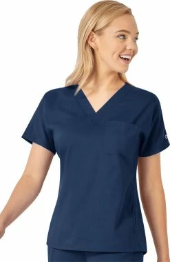 Alternative view of WonderWink Clearance Women's Dolman Sleeve Solid Scrub Top