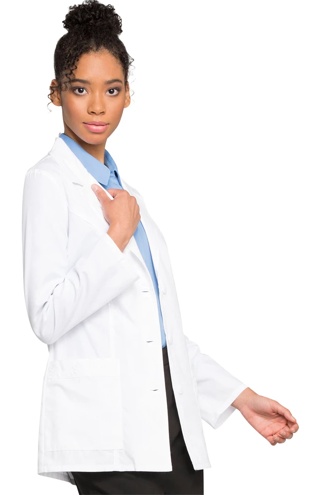 Cherokee Clearance Women's Daisy Embroidered 29½" Lab Coat 5 Cherokee Clearance Women's Daisy Embroidered 29½" Lab Coat - Image 3