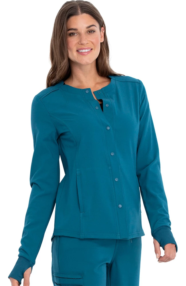 Cherokee Clearance Women's Solid Scrub Jacket 5 Cherokee Clearance Women's Solid Scrub Jacket - Image 3