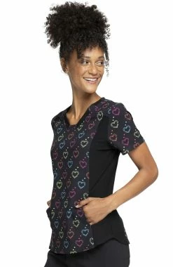 Cherokee Clearance Women's Knit Panel Hearts On The Line Print Scrub Top 8 Cherokee Clearance Women's Knit Panel Hearts On The Line Print Scrub Top -Havaianas Shop 3 ck ck641 printclearance 650 1