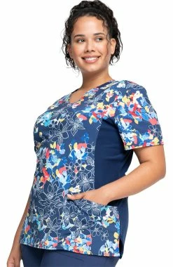 Cherokee Clearance Women's Mock Wrap Fleur Frenzy Print Scrub Top 8 Cherokee Clearance Women's Mock Wrap Fleur Frenzy Print Scrub Top -Havaianas Shop 3 ck ck642 printclearance 650 1