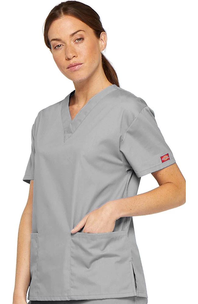 Dickies Clearance Women's V-Neck Solid Scrub Top 5 Dickies Clearance Women's V-Neck Solid Scrub Top - Image 3