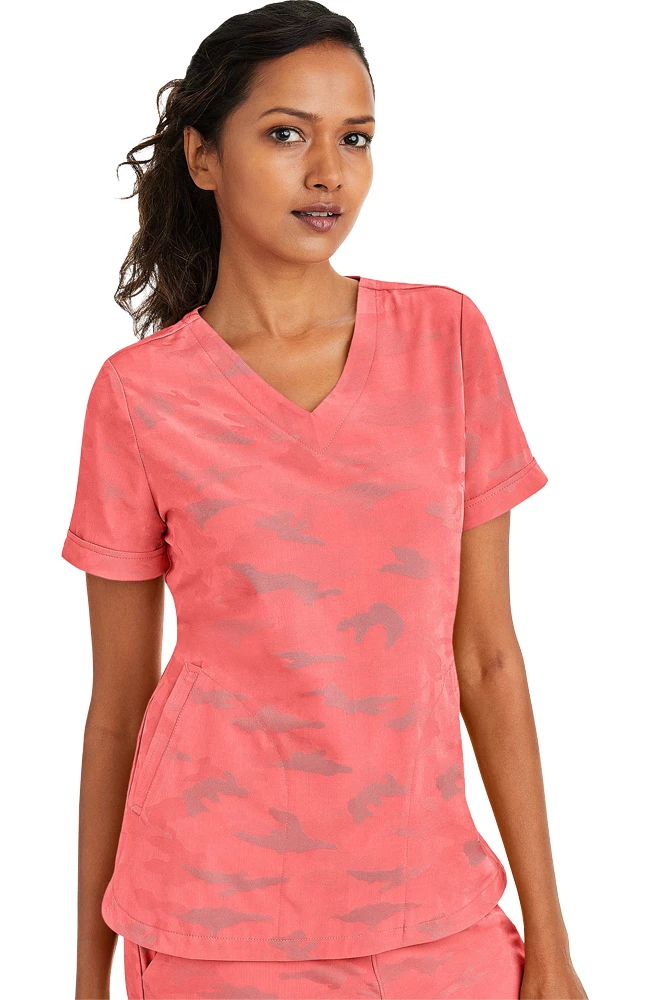 Healing Hands Women's Joy V-Neck Camo Scrub Top 5 Healing Hands Women's Joy V-Neck Camo Scrub Top - Image 3