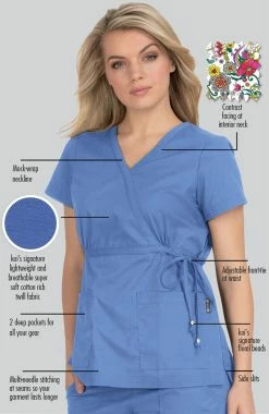 Koi Clearance Women's Katelyn Wrap Solid Scrub Top 9 Koi Clearance Women's Katelyn Wrap Solid Scrub Top -Havaianas Shop 3 ko 137 clearance 650