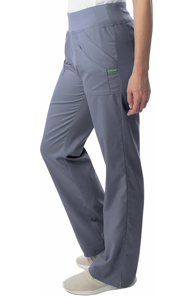 Landau Clearance Women's Modern Yoga Waistband Cargo Scrub Pant 5 Landau Clearance Women's Modern Yoga Waistband Cargo Scrub Pant - Image 3