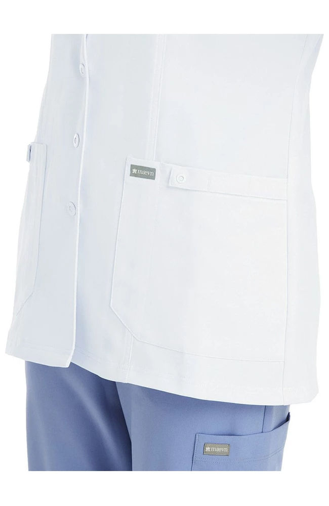 Maevn Uniforms Women's 29" Notch Collar Consultation Lab Coat 5 Maevn Uniforms Women's 29" Notch Collar Consultation Lab Coat - Image 3