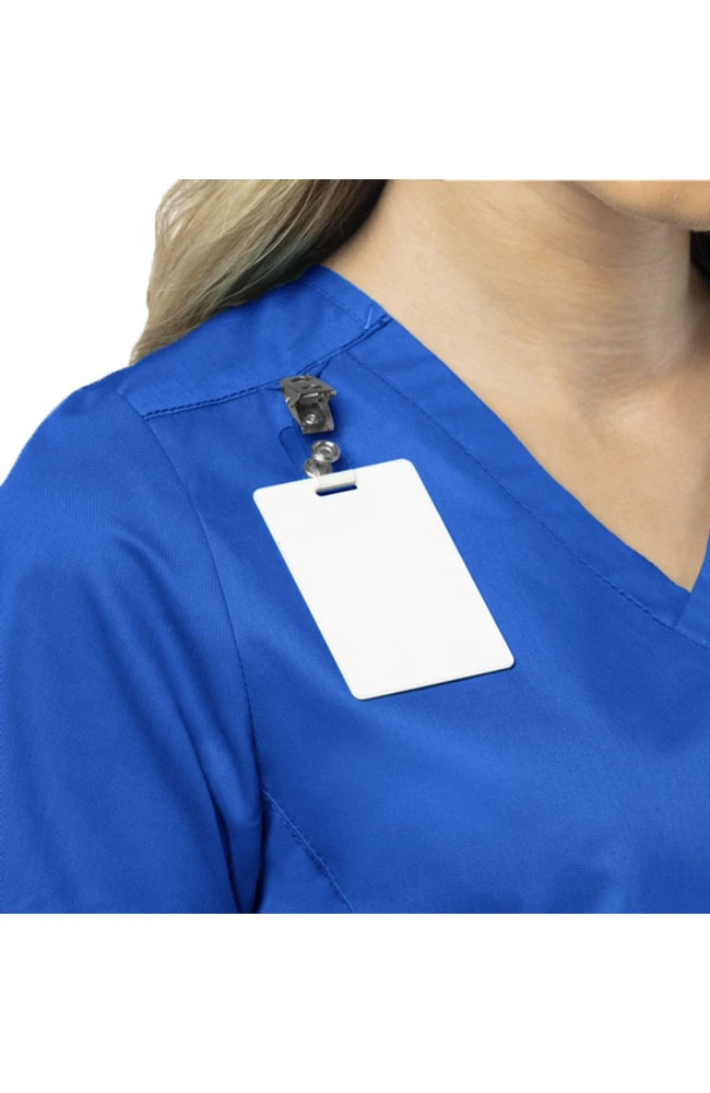 WonderWORK Women's Contoured V-Neck Solid Scrub Top 5 WonderWORK Women's Contoured V-Neck Solid Scrub Top - Image 3