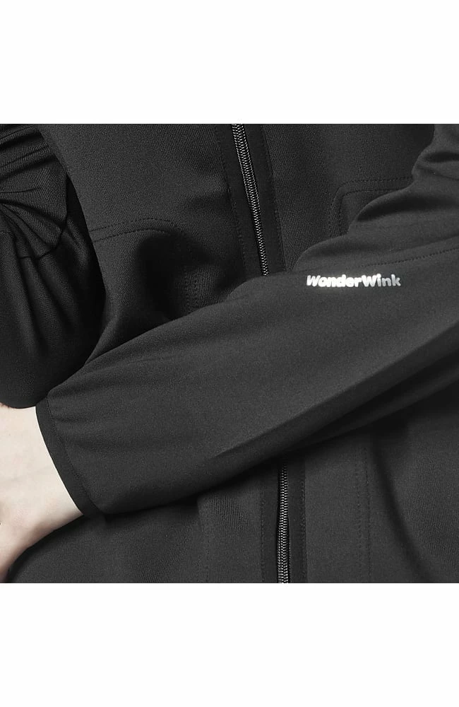 Clearance WonderFlex By Wonderwink Women's Fleece Solid Scrub Jacket 5 Clearance WonderFlex By Wonderwink Women's Fleece Solid Scrub Jacket - Image 3