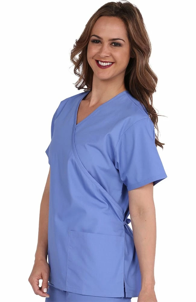 AllHeart Clearance Women's Mock Wrap Scrub Top & Cargo Scrub Pant Set 6 AllHeart Clearance Women's Mock Wrap Scrub Top & Cargo Scrub Pant Set - Image 4