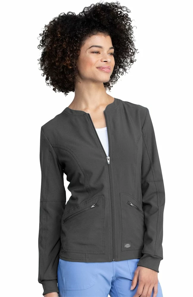 Dickies Clearance Women's Warm Up Solid Scrub Jacket 6 Dickies Clearance Women's Warm Up Solid Scrub Jacket - Image 4