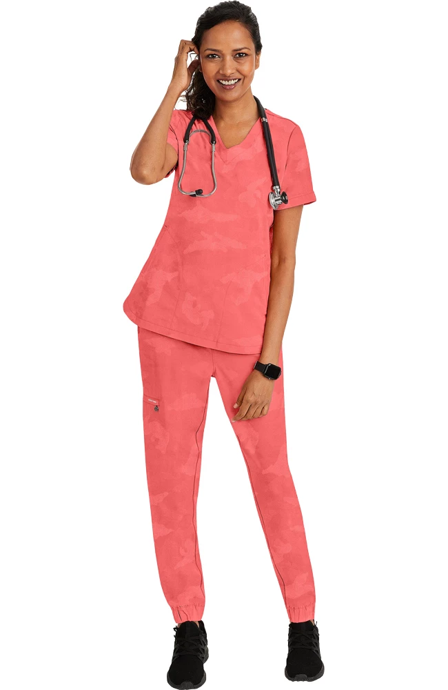 Healing Hands Women's Joy V-Neck Camo Scrub Top 6 Healing Hands Women's Joy V-Neck Camo Scrub Top - Image 4
