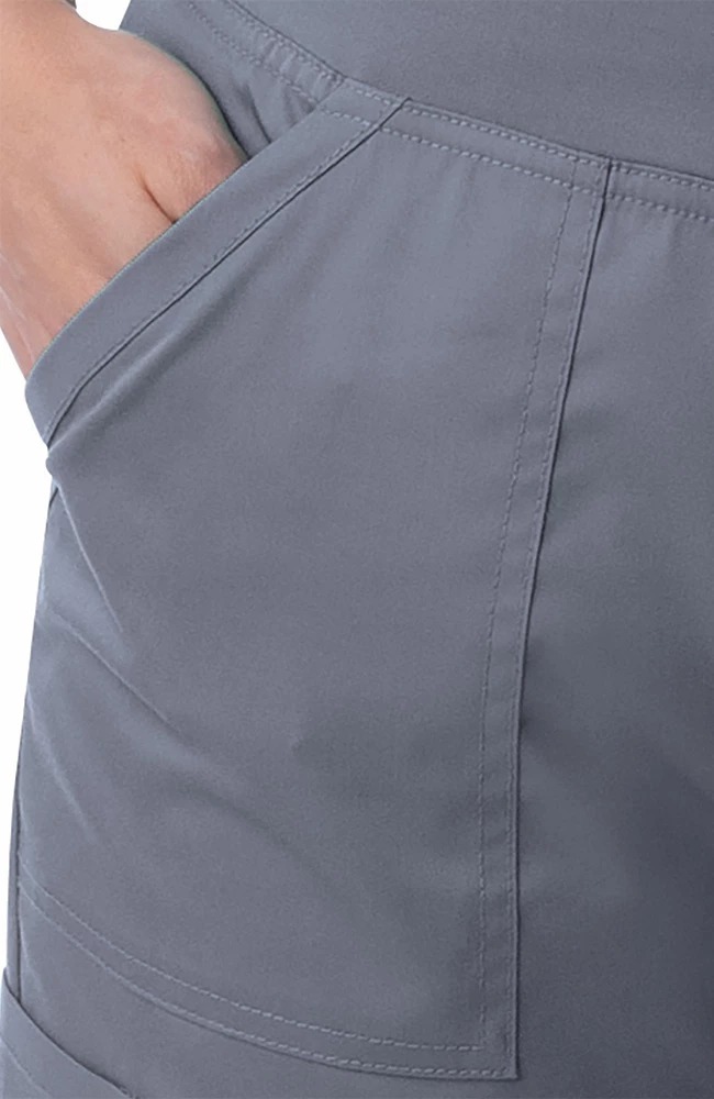 Landau Clearance Women's Modern Yoga Waistband Cargo Scrub Pant 6 Landau Clearance Women's Modern Yoga Waistband Cargo Scrub Pant - Image 4