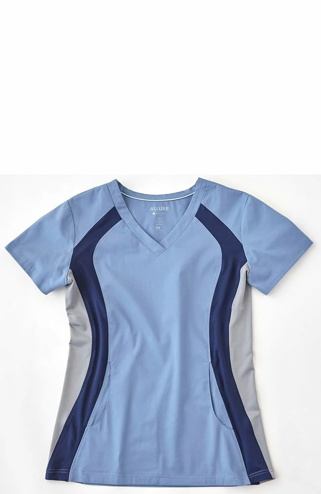 White Cross Clearance Women's V-Neck Side Panel Solid Scrub Top 6 White Cross Clearance Women's V-Neck Side Panel Solid Scrub Top - Image 4