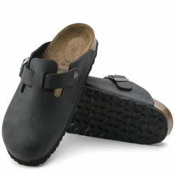 Birkenstock Women's Boston Oiled Leather In Black (Narrow Width) -Havaianas Shop 59463 3 1100x