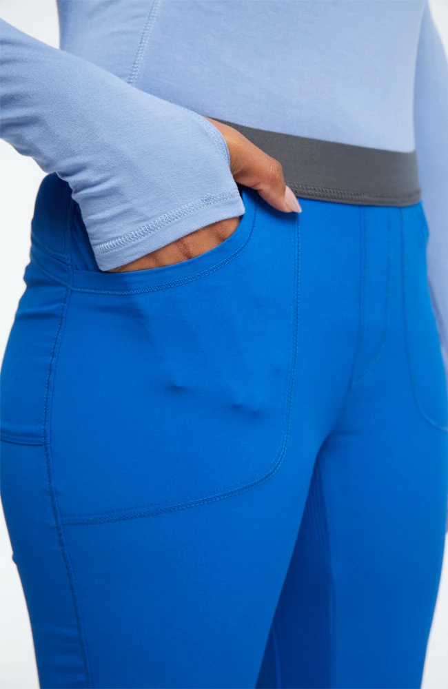 Cherokee Clearance Women's Rib Yoke Waist Pull On Scrub Pants 7 Cherokee Clearance Women's Rib Yoke Waist Pull On Scrub Pants - Image 5