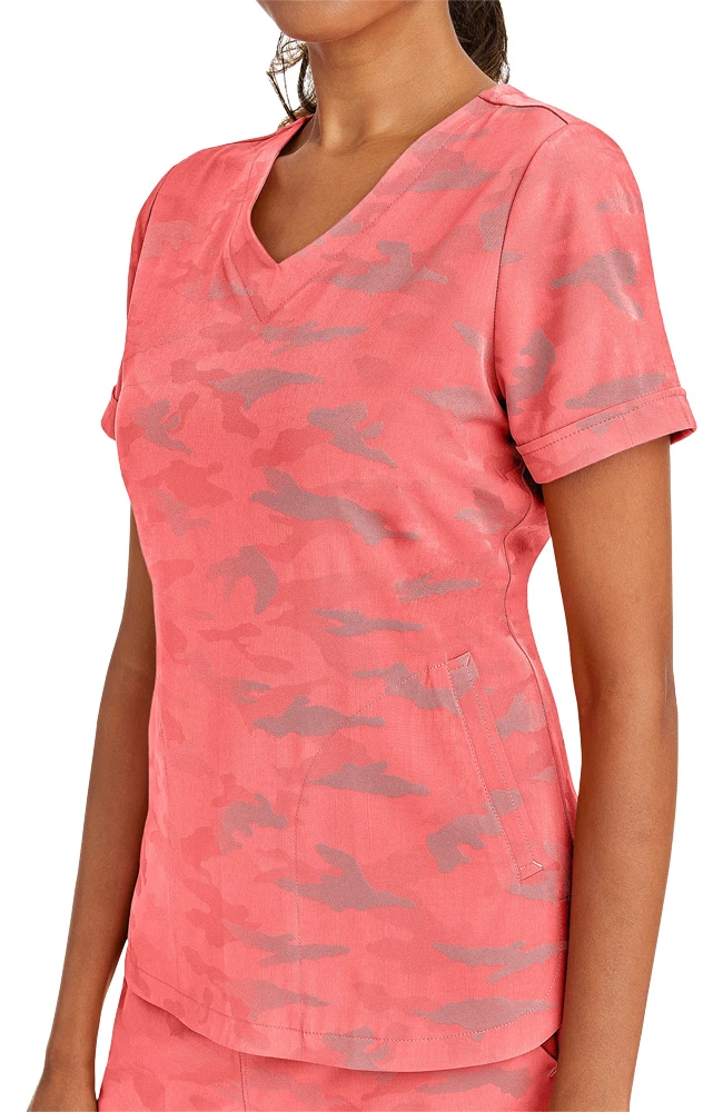 Healing Hands Women's Joy V-Neck Camo Scrub Top 7 Healing Hands Women's Joy V-Neck Camo Scrub Top - Image 5