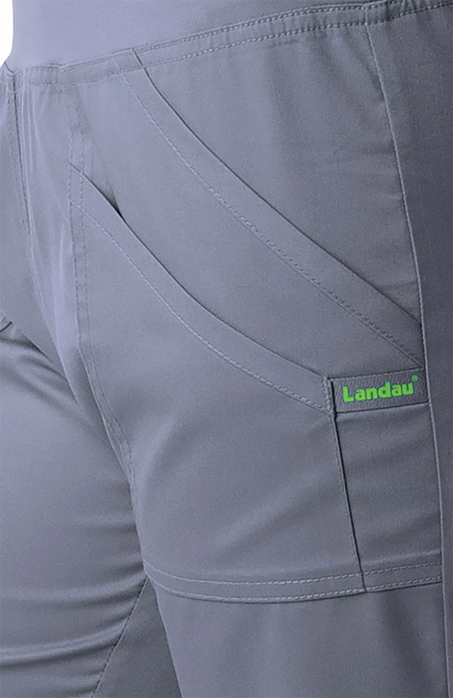 Landau Clearance Women's Modern Yoga Waistband Cargo Scrub Pant 7 Landau Clearance Women's Modern Yoga Waistband Cargo Scrub Pant - Image 5