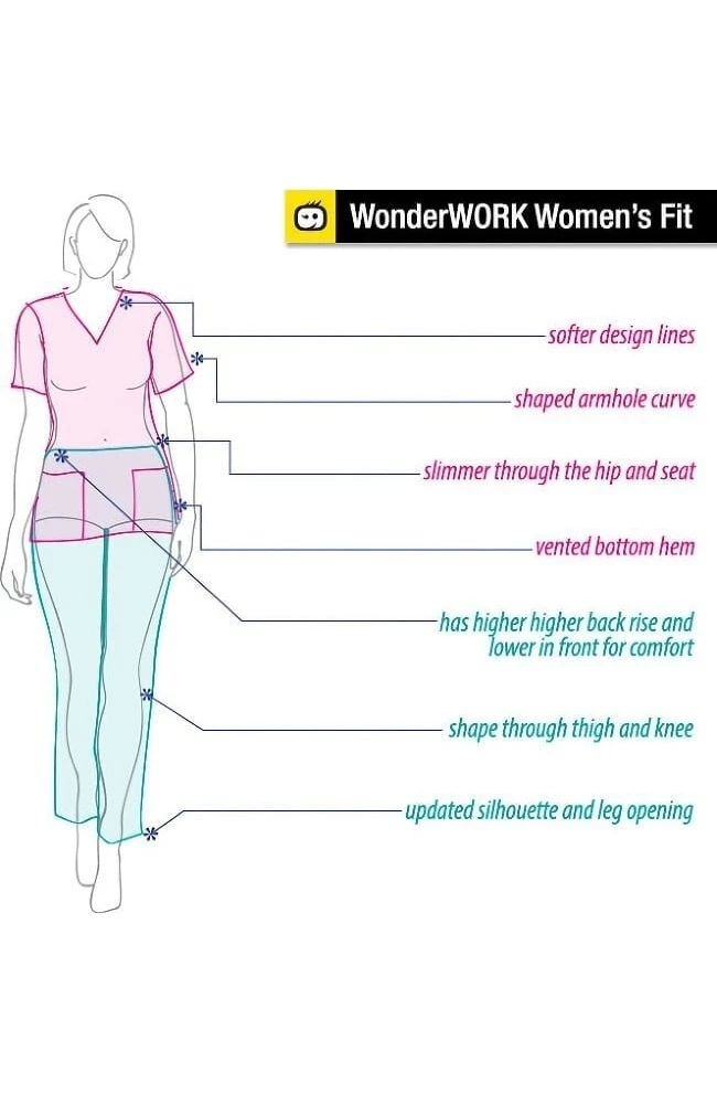 WonderWORK Clearance Women's V-Neck Solid Scrub Top 7 WonderWORK Clearance Women's V-Neck Solid Scrub Top - Image 5