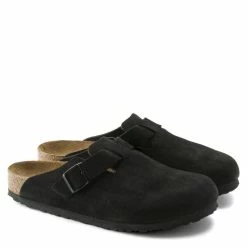 Alternative view of Birkenstock Boston Softbed Suede Leather In Black