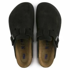 Birkenstock Boston Softbed Suede Leather In Black 8 Birkenstock Boston Softbed Suede Leather In Black -Havaianas Shop 660471 3 1100x