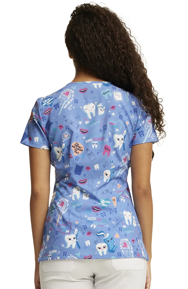 Dickies Women's Fillings For You Print Scrub Top 10 Dickies Women's Fillings For You Print Scrub Top - Image 8