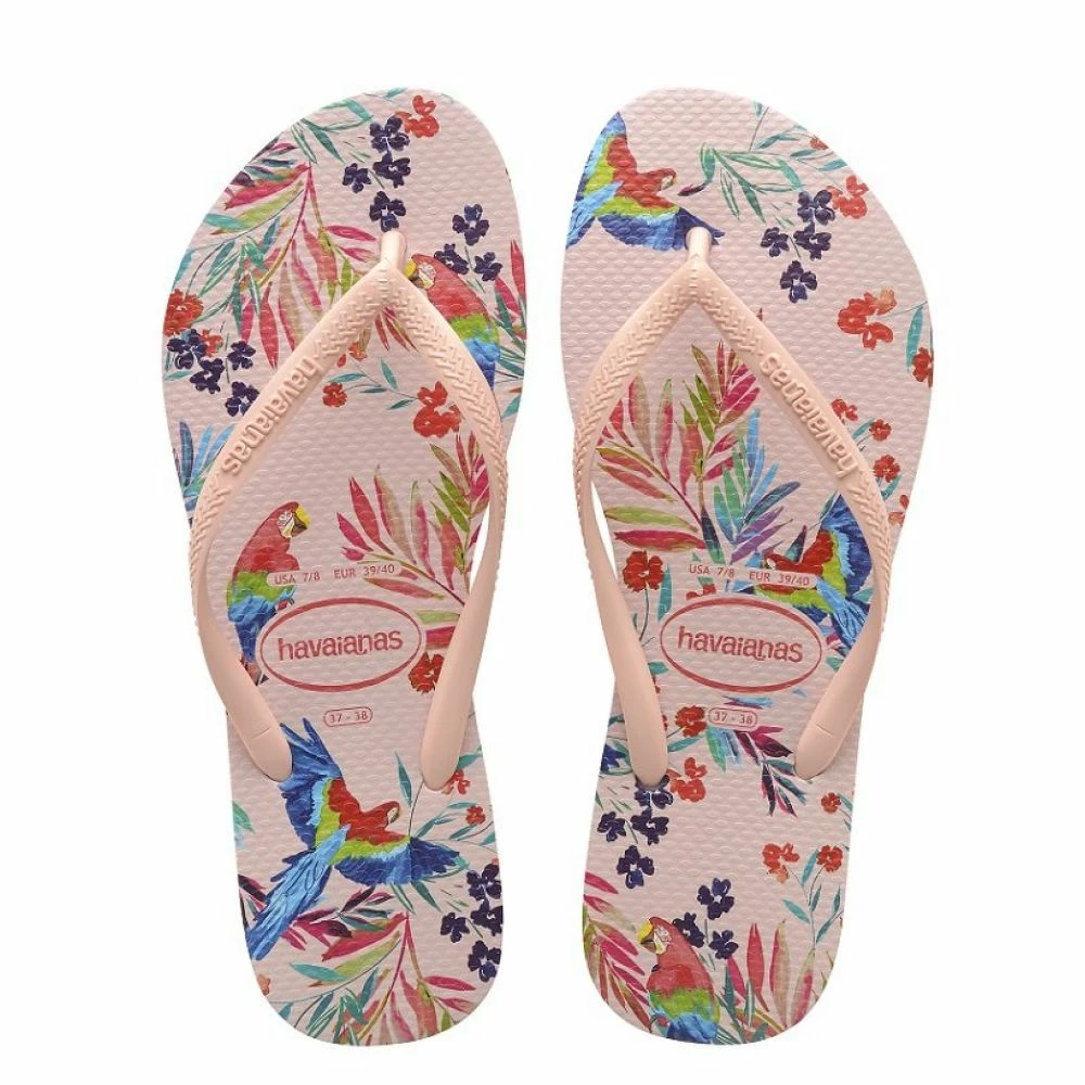 Havaianas Women's Slim Tropical Flip Flop In Ballet Rose 3 Havaianas Women's Slim Tropical Flip Flop In Ballet Rose