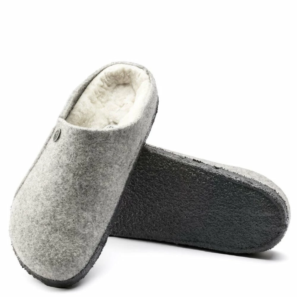 Birkenstock Men's Zermatt Shearling Wool Felt In Light Grey 5 Birkenstock Men's Zermatt Shearling Wool Felt In Light Grey - Image 4